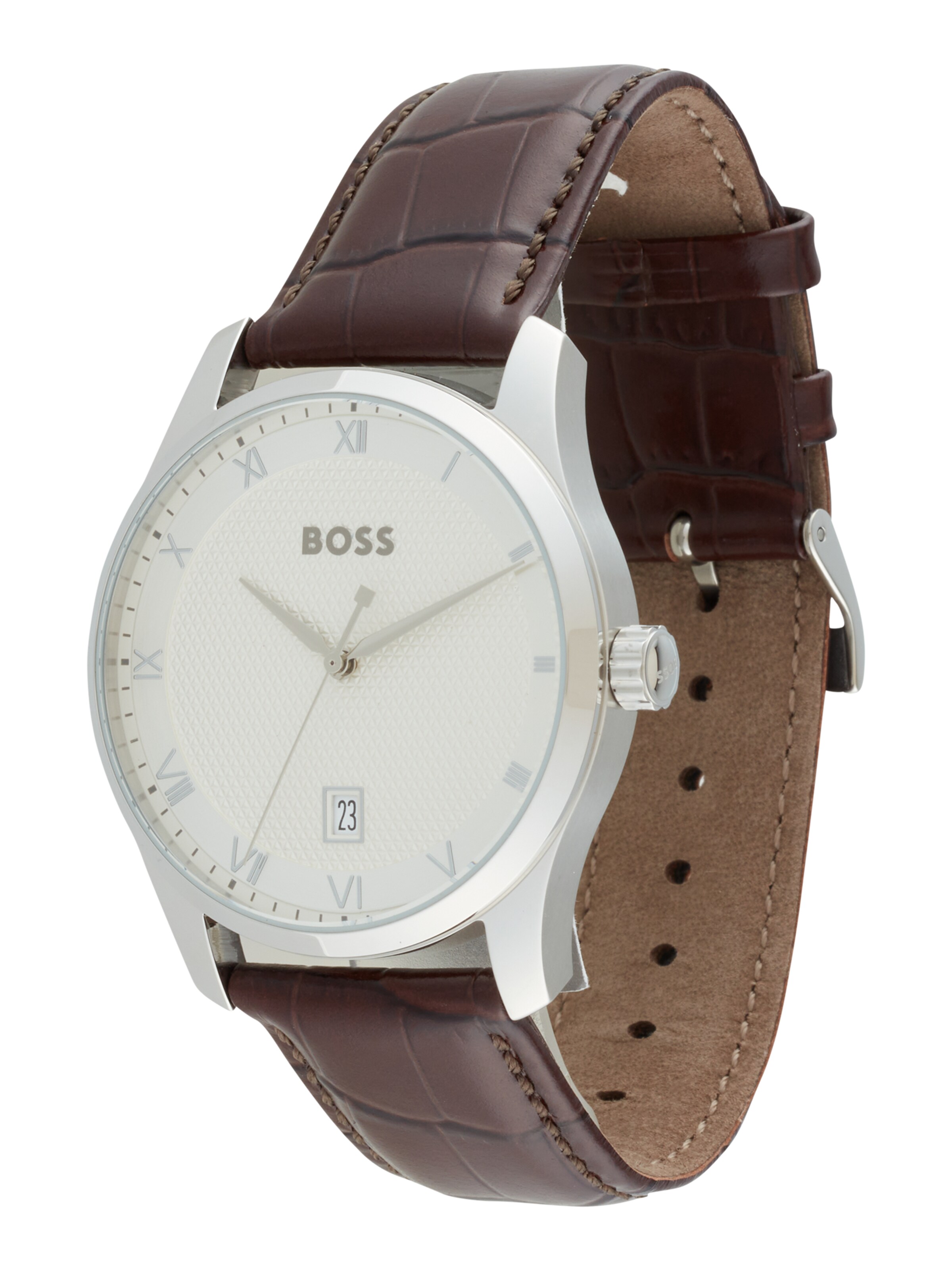 Orologio analogico di BOSS in marrone: frontale