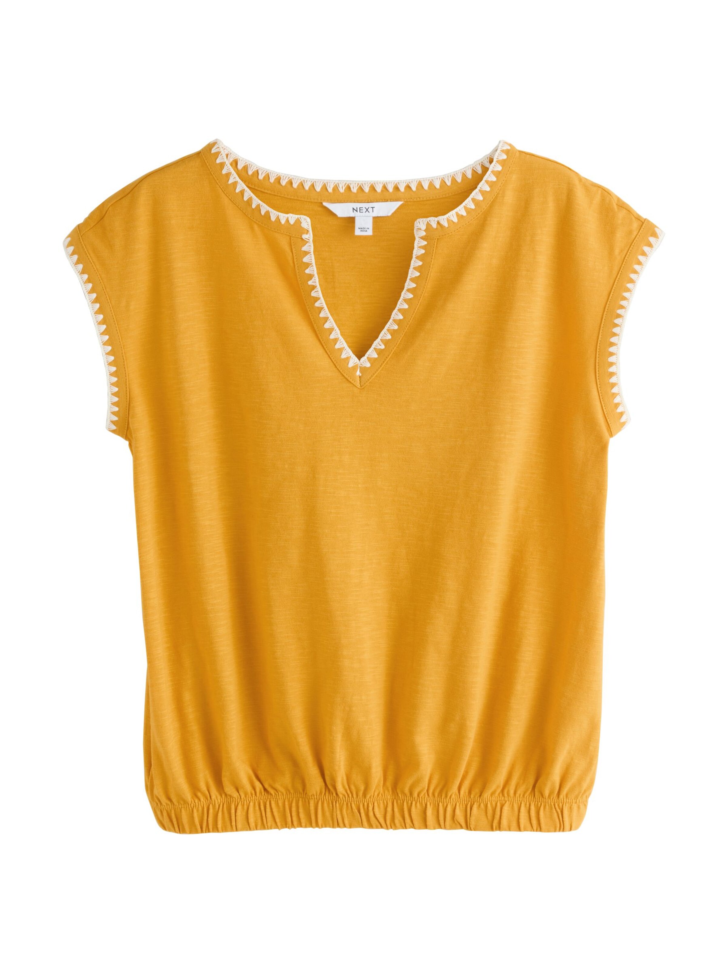 Next Shirt in Geel: voorkant