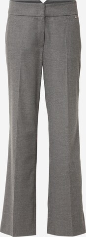 GERRY WEBER Regular Pleated Pants 'Forest' in Grey: front