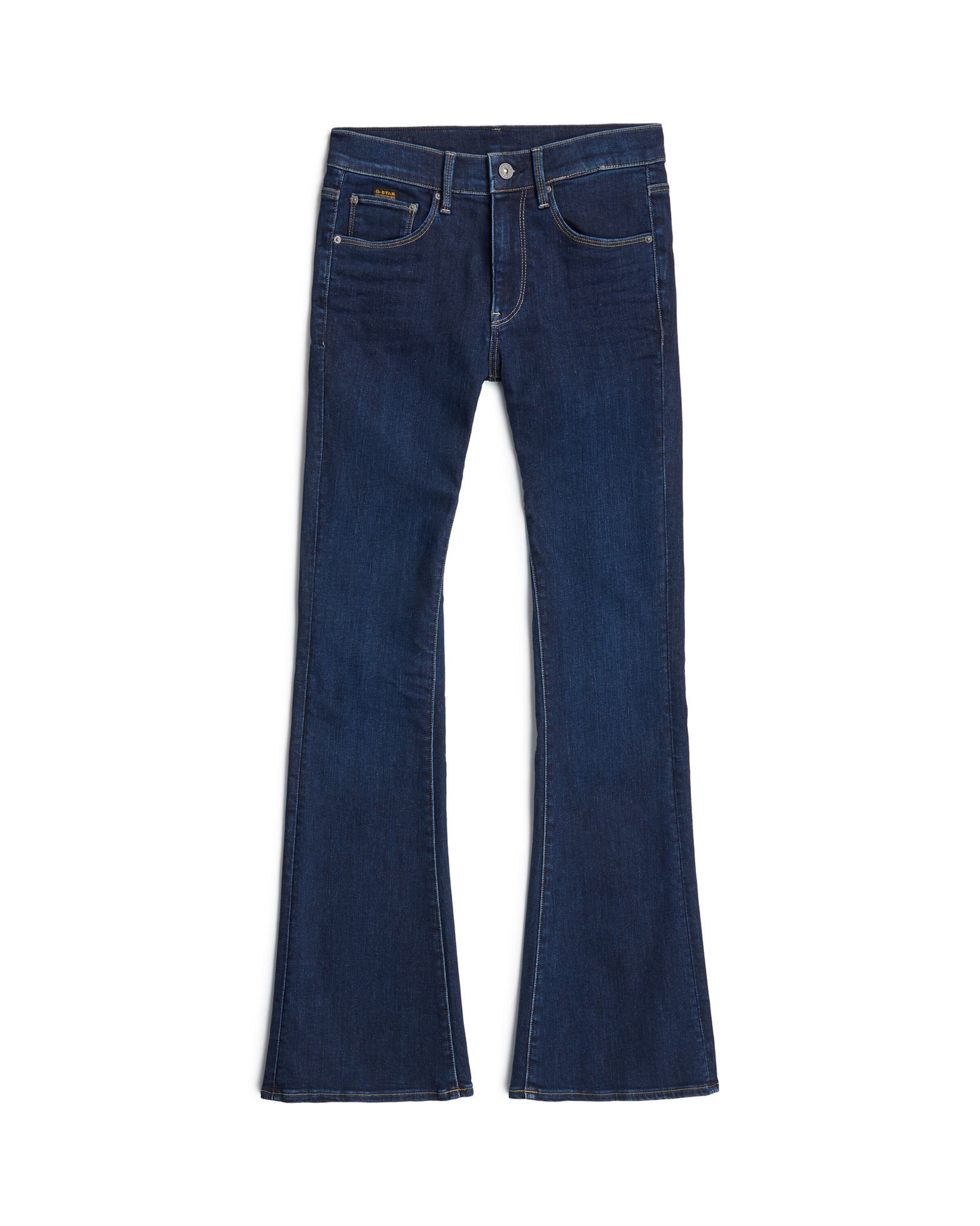 G-STAR Flared Jeans '3301' in Blauw: voorkant
