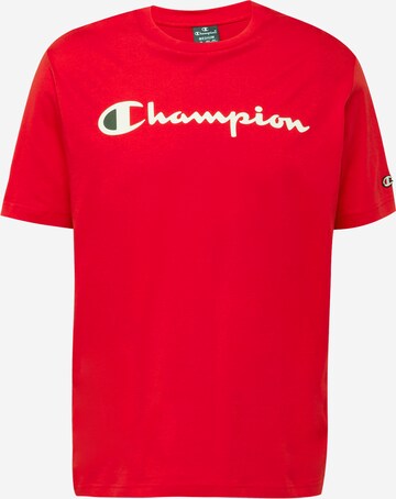 T-Shirt Champion Authentic Athletic Apparel en rouge : devant