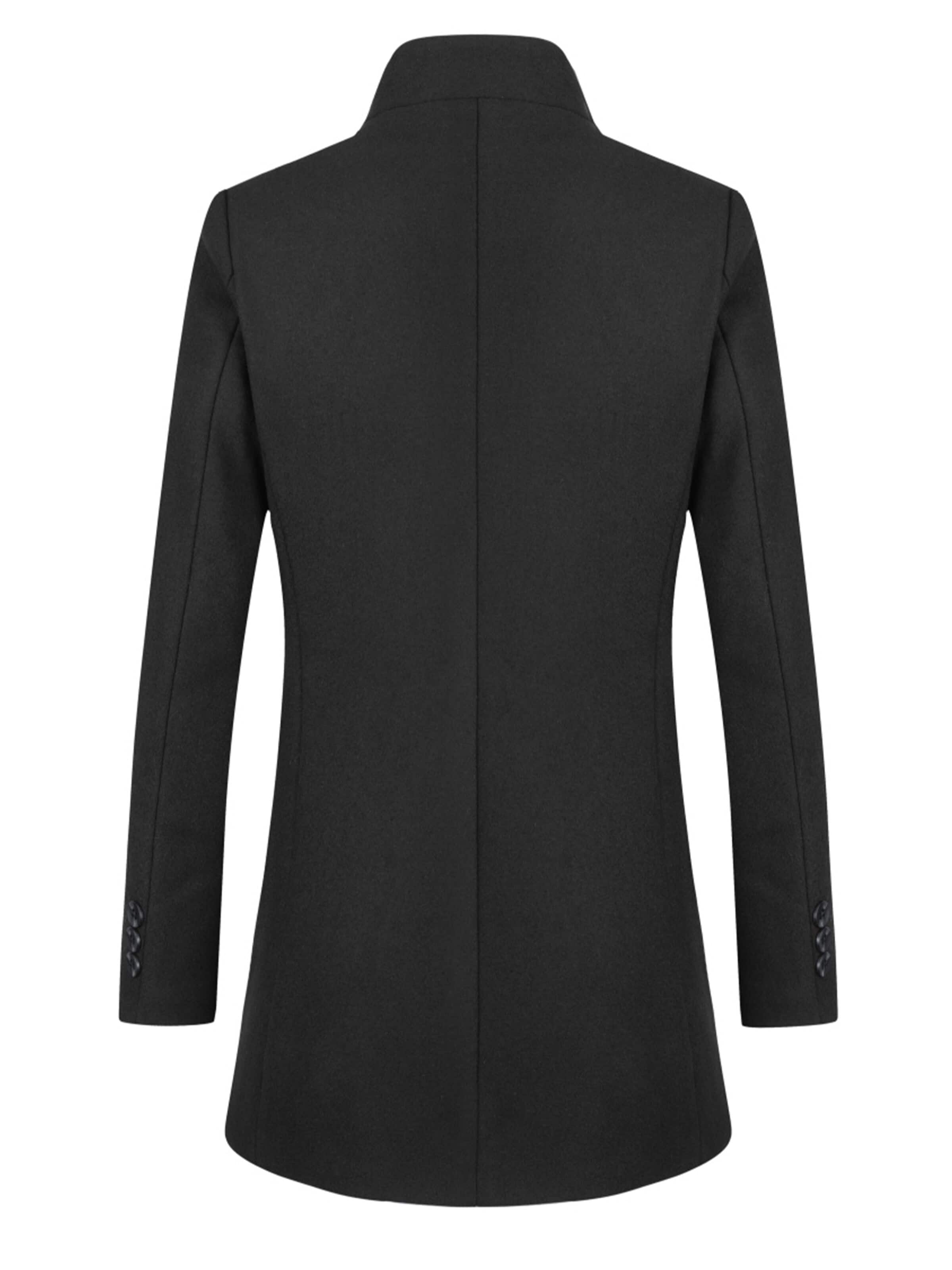 ALLTHEMEN Winter Coat 'Tuchfühlung' in Black