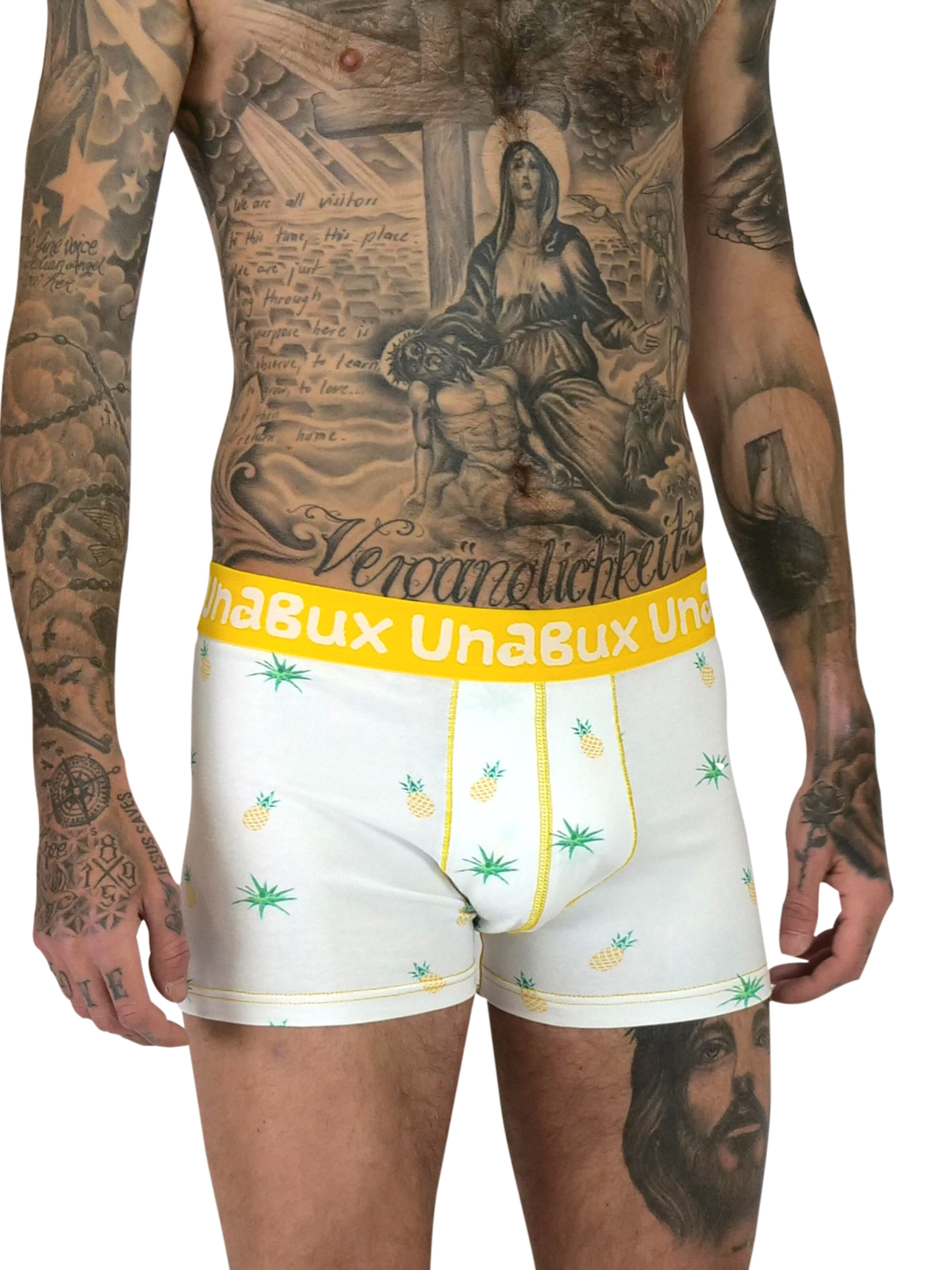 UNABUX Boxershorts in Schwarz: Vorderseite