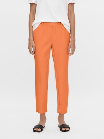 OBJECT - Tapered Pantalón 'Lisa' en naranja: frente