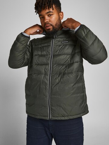 Jack & Jones Plus Between-Season Jacket 'Ace' in Green