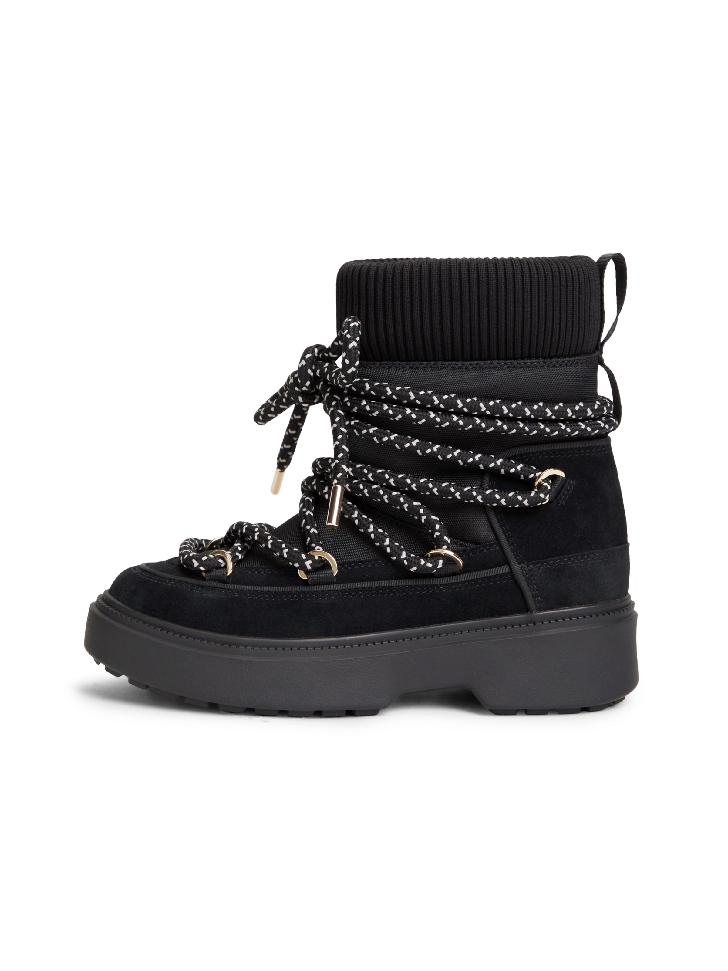 Bocanci de zăpadă de la TOMMY HILFIGER pe negru: față