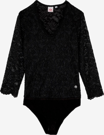 Blouse folklorique SPIETH & WENSKY en noir : devant