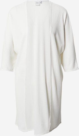 ICHI Gebreid vest in Wit: voorkant