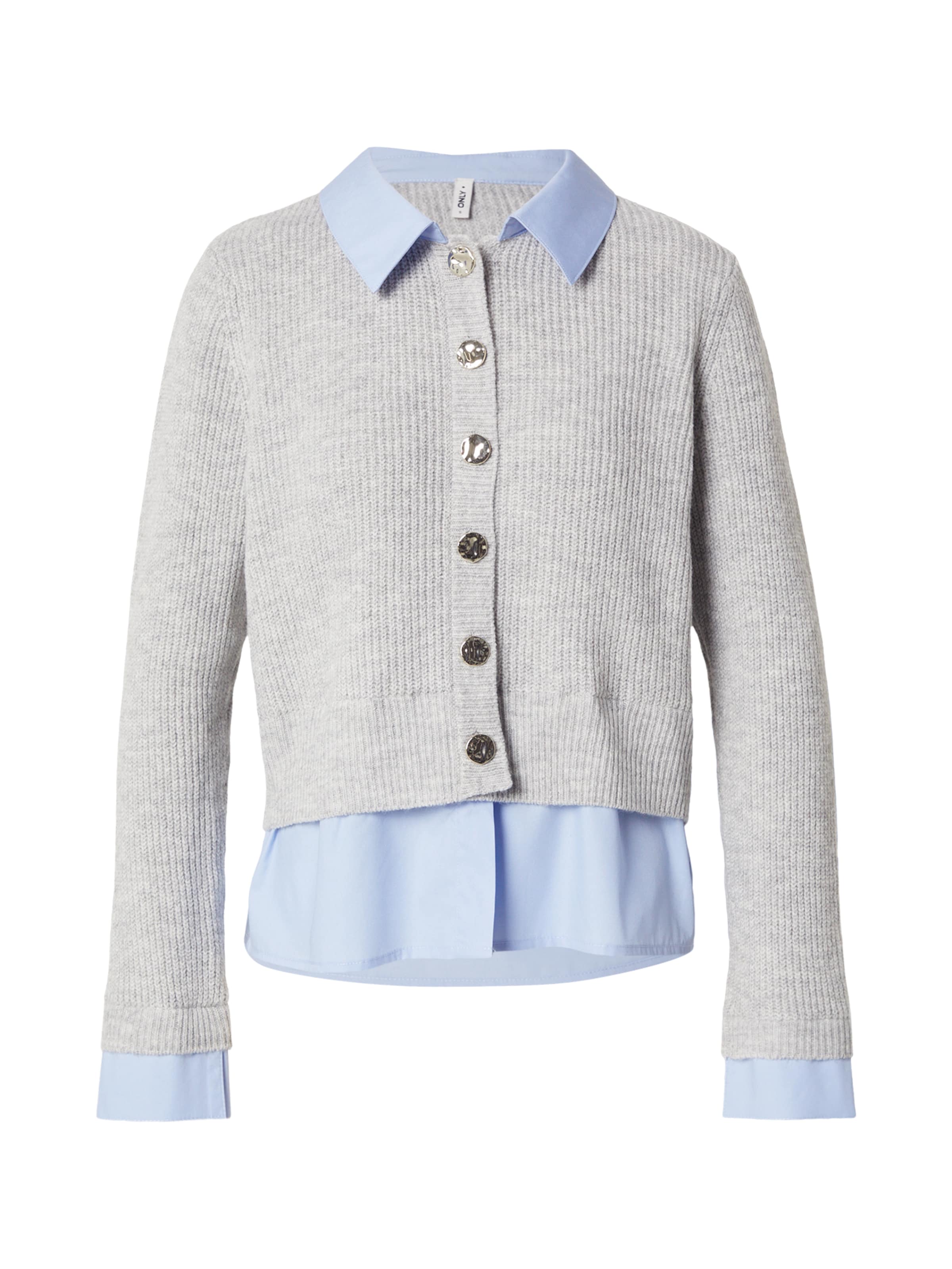 Cardigan 'ONLALIVIA' ONLY en gris : devant