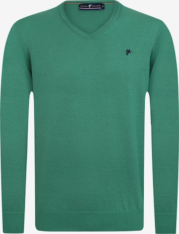 DENIM CULTURE Sweater 'Alonza' in Green: front