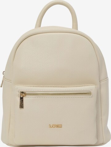 L.CREDI Backpack 'Budapest' in Beige: front