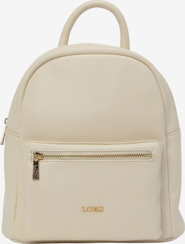 L.CREDI Rucksack 'Budapest' in Beige: predná strana