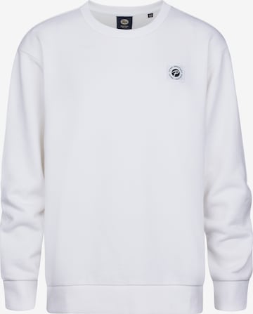 Sweat Petrol Industries en blanc : devant