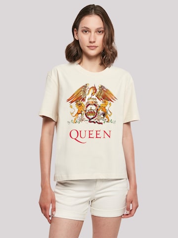 F4NT4STIC T-Shirt \'Queen Classic Crest\' in Creme | ABOUT YOU