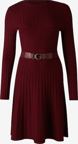raudona GUESS Megzta suknelė: priekis