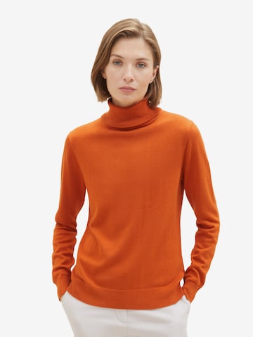 TOM TAILOR Sweater in Orange