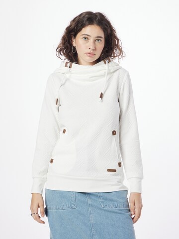 Hailys Sweatshirt 'Janette' in White: front