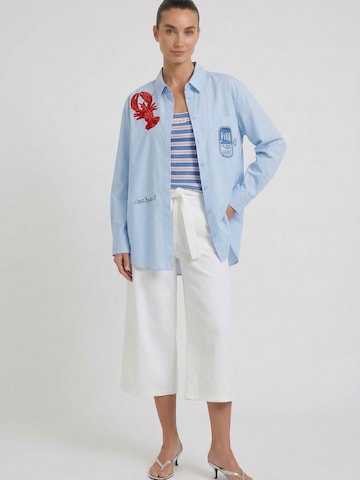 OUI Bluse in Blau