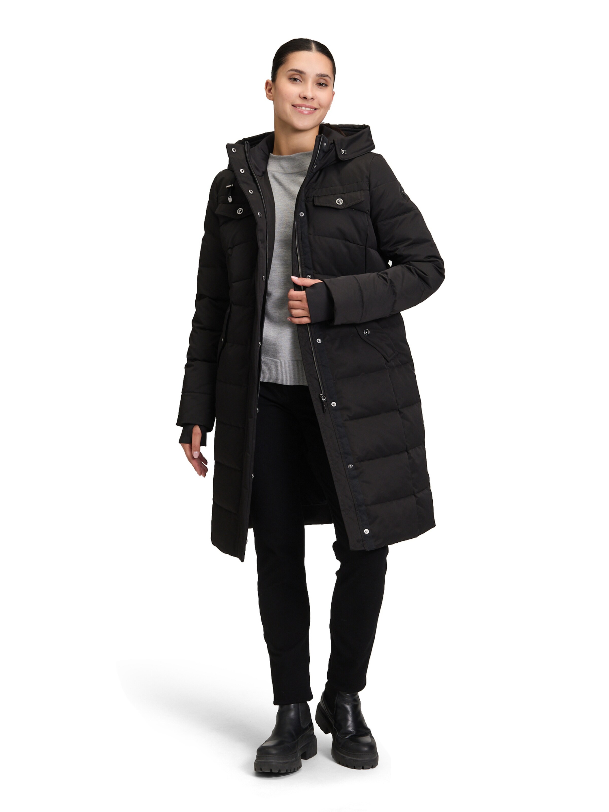 GIL BRET Winter Coat in Black