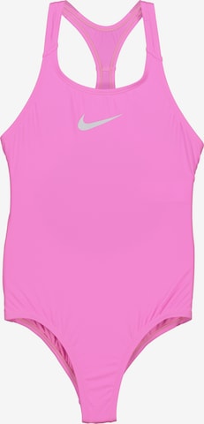 Bustier Maillot de bain de sport NIKE en rose : devant