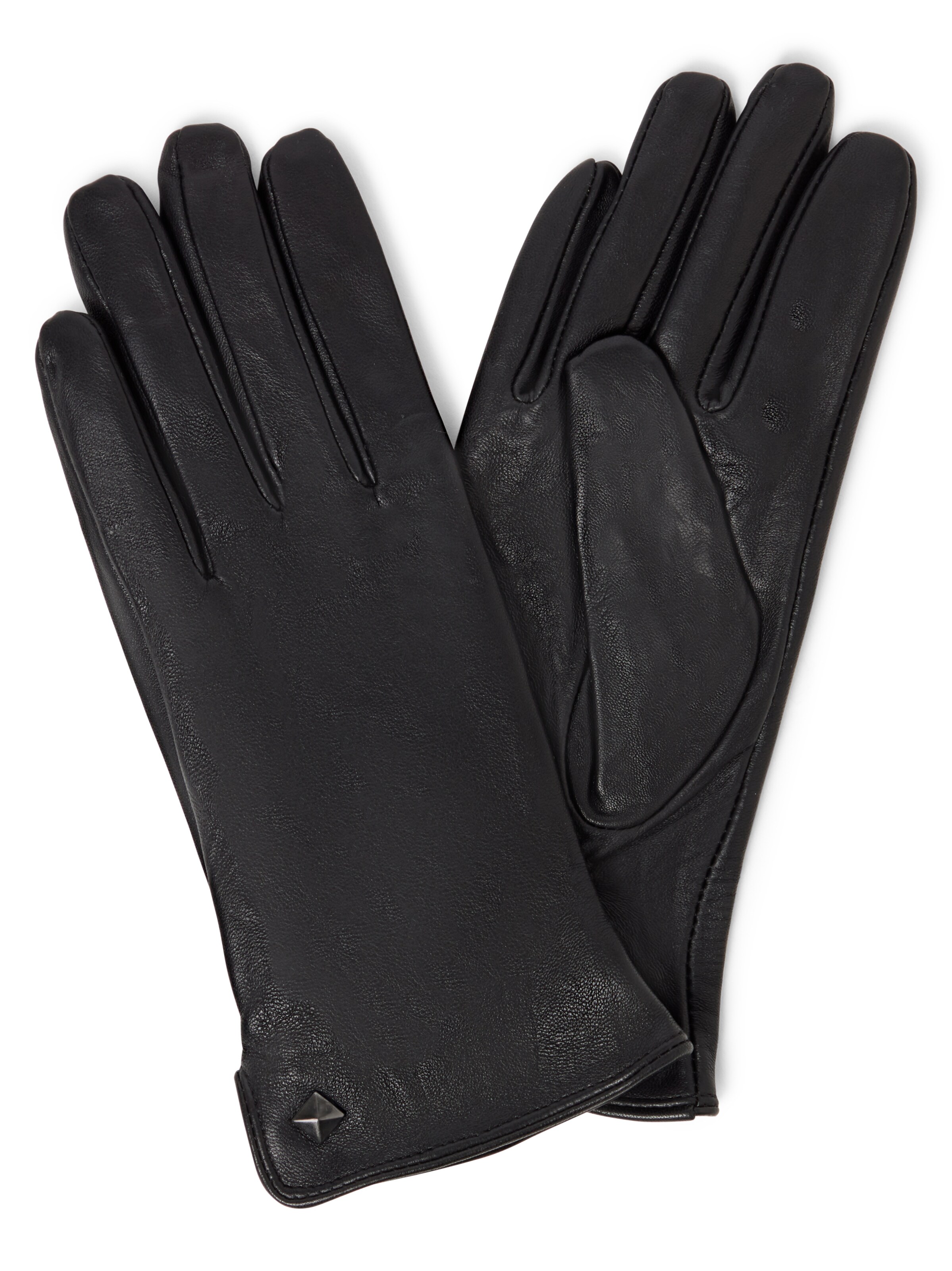 Pearlwood Full Finger Gloves 'Meg' in Black: front
