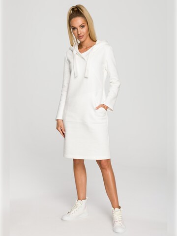 made of emotion - Vestido en beige: frente