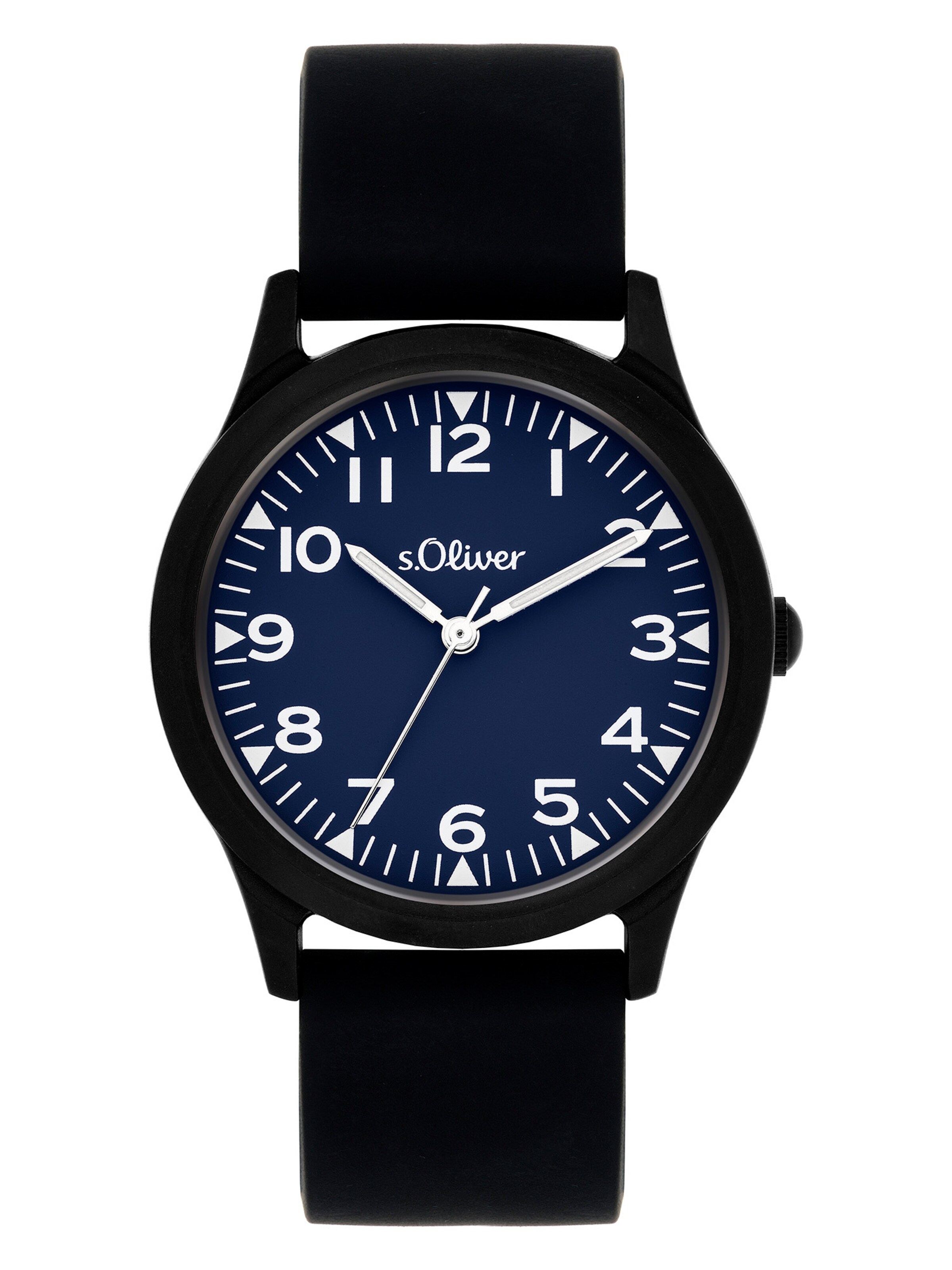s.Oliver Watch 'The Black Rush' in Black: front
