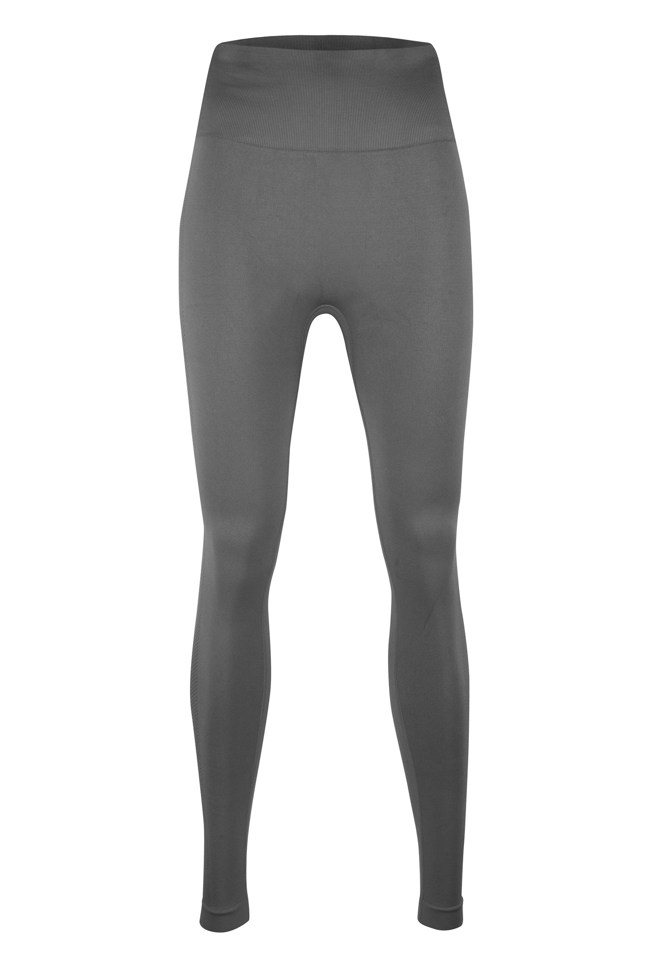 BeShaped Skinny Sports trousers 'Aan de slag!' in Grey: front