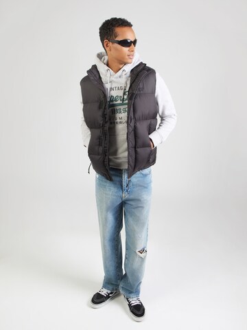 Superdry Суичър 'Duo Classic' в сиво