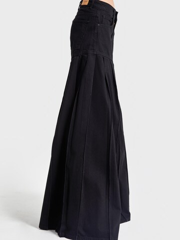 IT'S BASIC Wide leg Jeans 'Elephant Relaxed Mid Rise Jeans' in Black