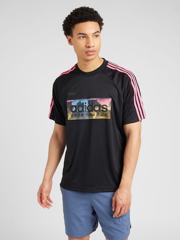ADIDAS SPORTSWEAR Функциональная футболка 'TIRO' в Черный: спереди