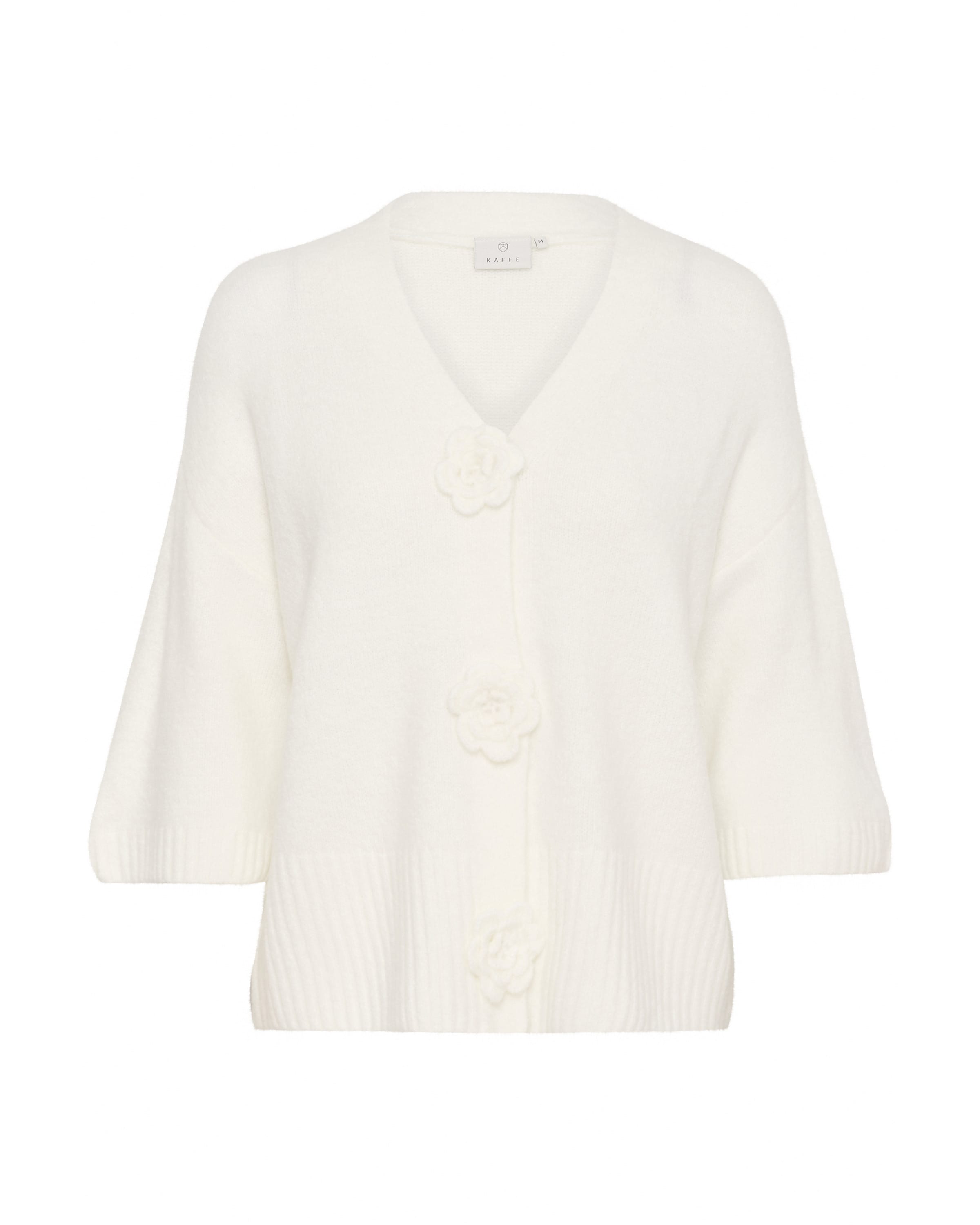 Cardigan 'Rosie' Kaffe en blanc : devant
