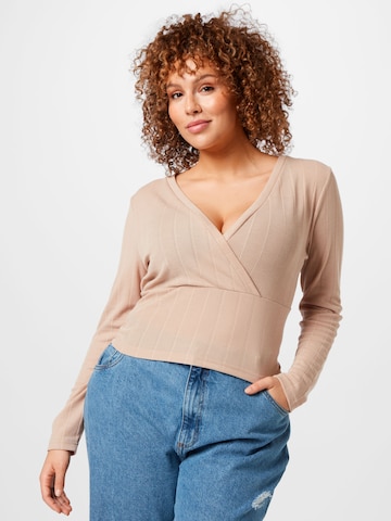 ABOUT YOU Curvy Shirt 'Cettina' in Grey: front