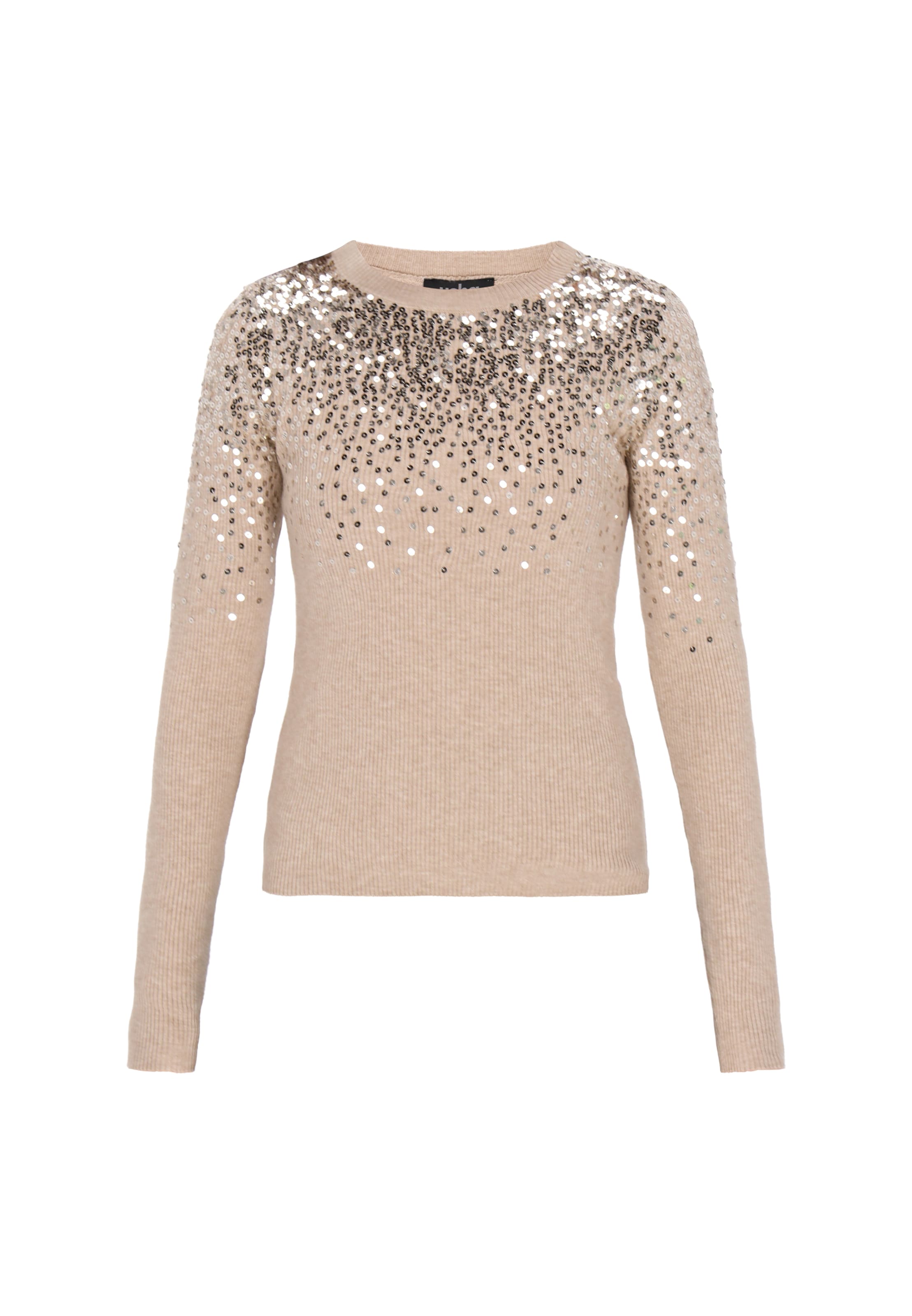 Pull-over usha BLACK LABEL en beige : devant