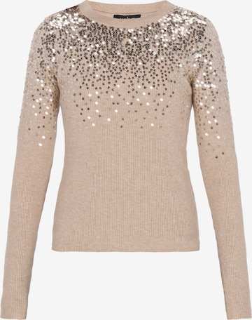 usha BLACK LABEL - Pullover em bege: frente