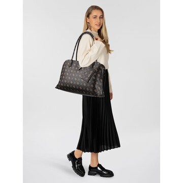 Borsa a spalla 'Patsie' di GUESS in marrone: frontale