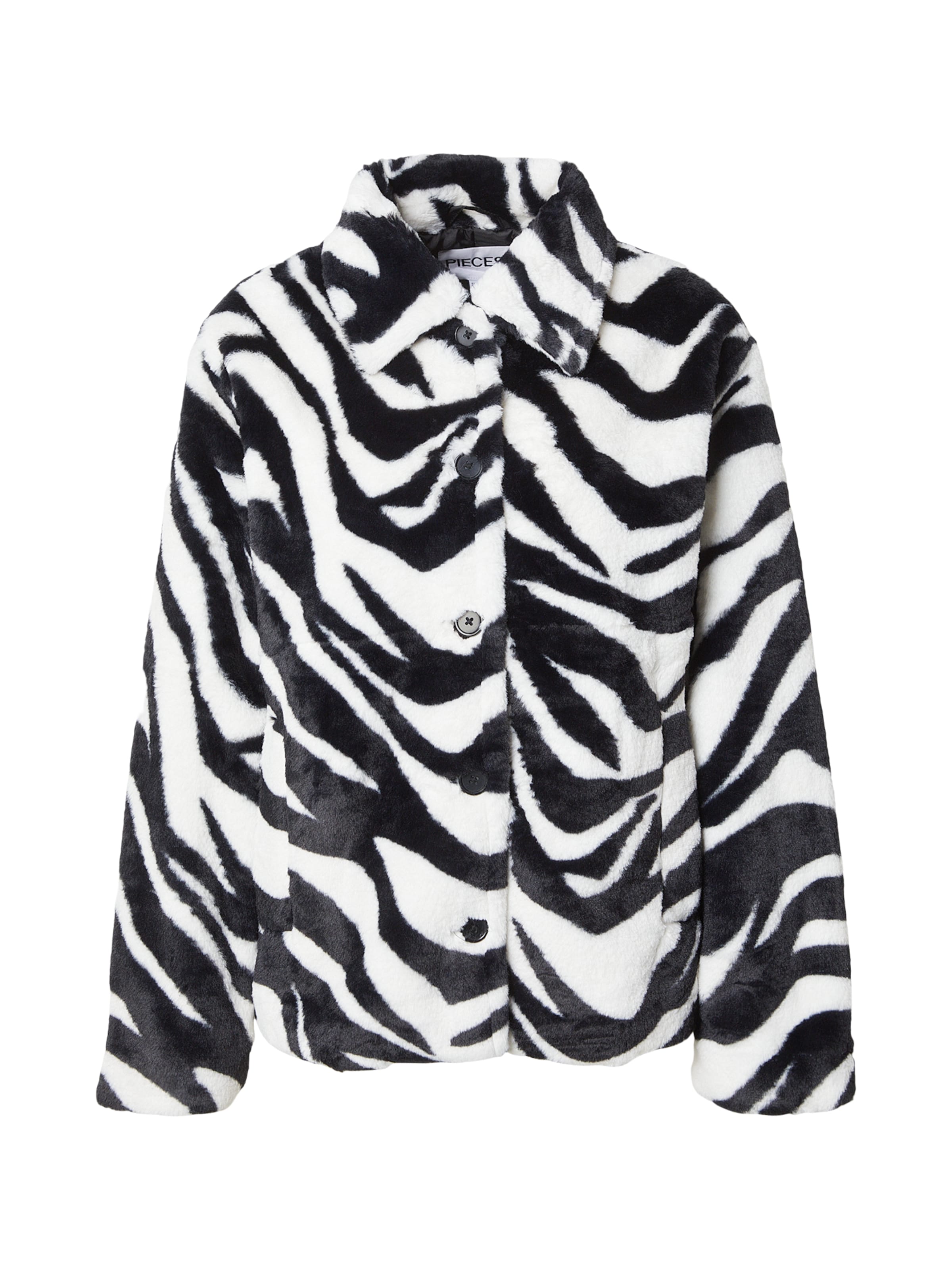 PIECES Övergångsjacka 'PCROBYN' i svart: framsida