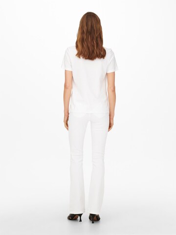Maglietta 'CLORIS' di ONLY in bianco