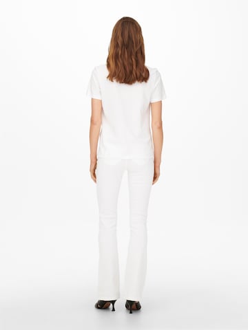 ONLY T-Shirt 'CLORIS' in Weiß