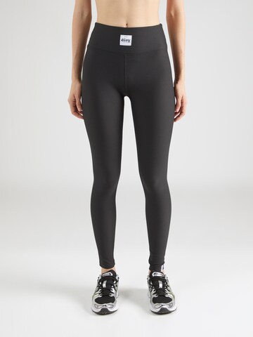 Eivy Skinny Workout Pants 'Icecold' in Black: front