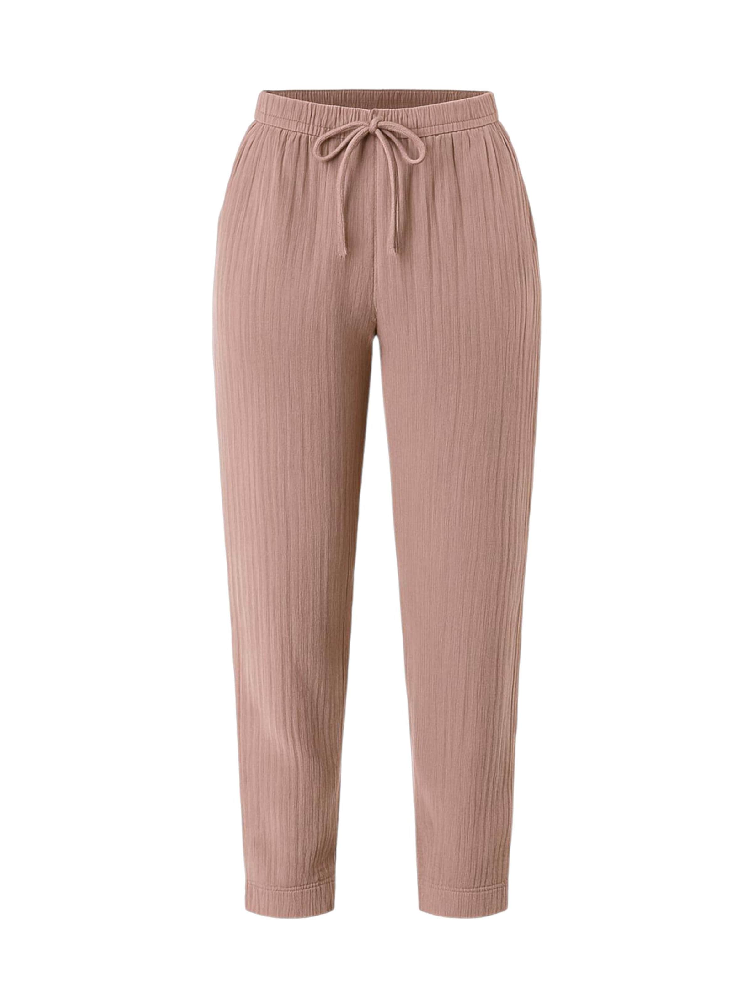 Wide leg Pantaloni 'Eluna' di WENOR in beige: frontale