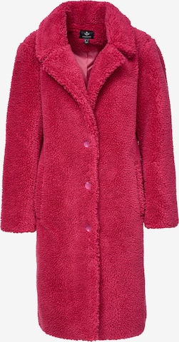 Manteau mi-saison 'Bear' Threadbare en rose : devant