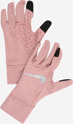 Nike Sportswear Athletic Gloves in Red: front