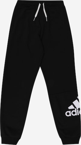 ADIDAS SPORTSWEAR Tapered Sports trousers in Black: front