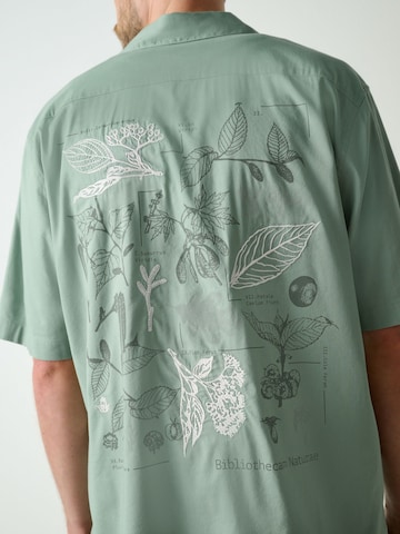 Next Regular fit Button Up Shirt in Green