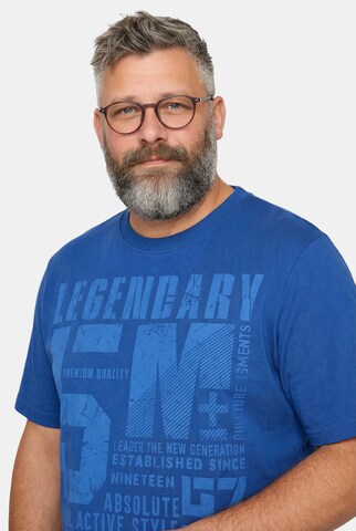 Men Plus Shirt in Blauw
