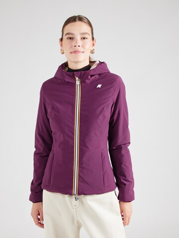 Veste fonctionnelle K-Way en violet : devant