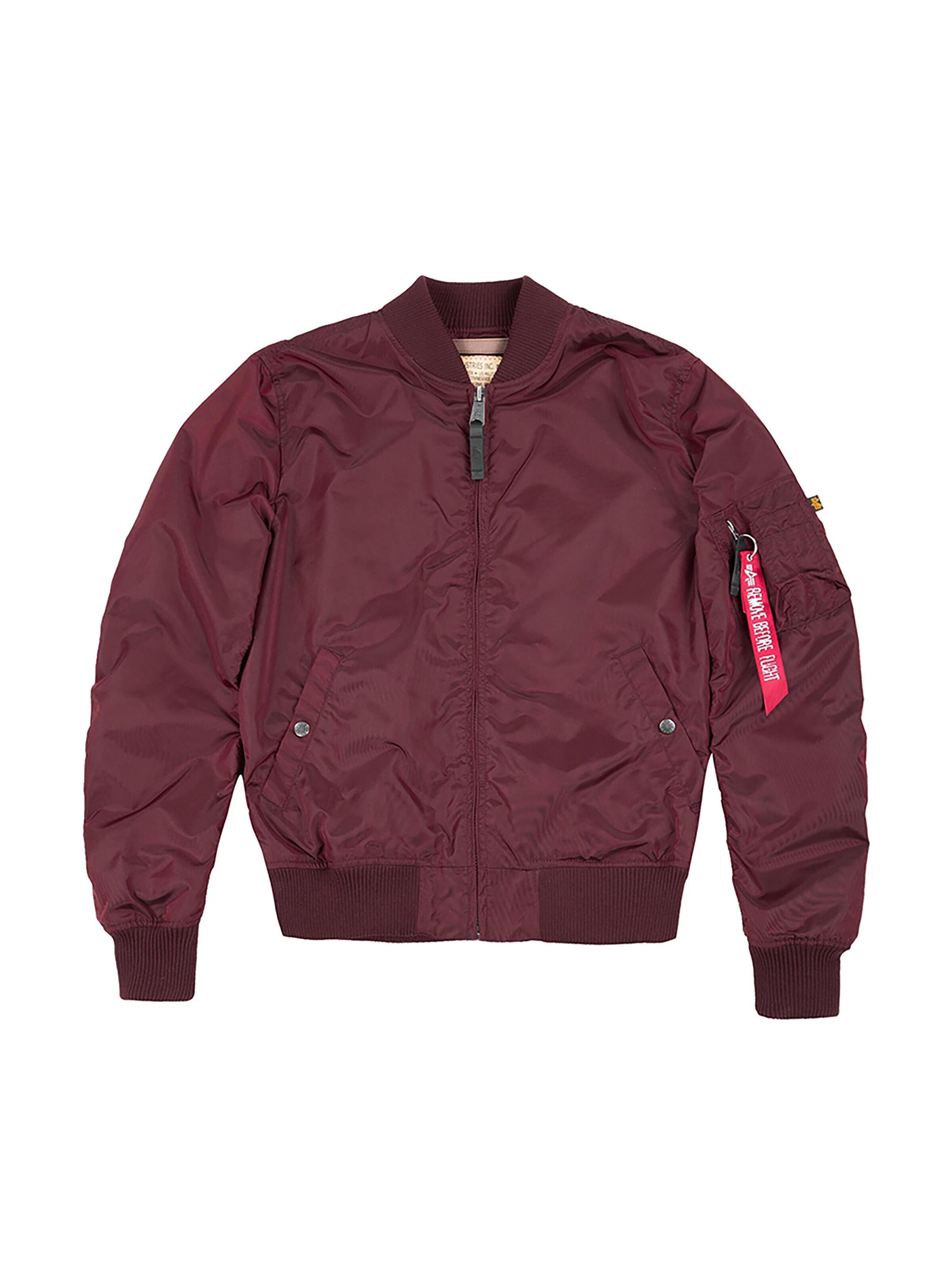 ALPHA INDUSTRIES Between-Season Jacket 'MA-1' in L in Blood red, Item view