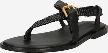 See by Chloé T-Bar Sandals 'NOLA' in Black: front