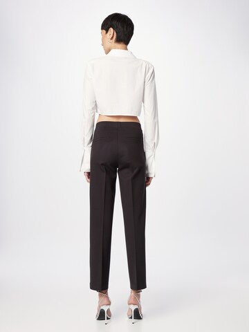 Part Two Regular Trousers with creases 'Ponta' in Black